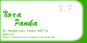 nora panka business card